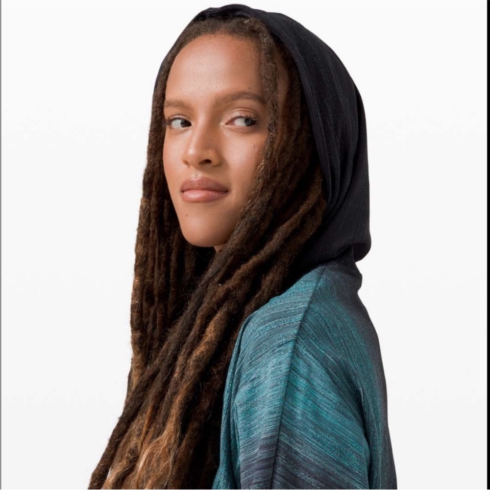 Lululemon Varsa Hoodie *lululemon lab - Aurora Glow Jacquard Black True Navy